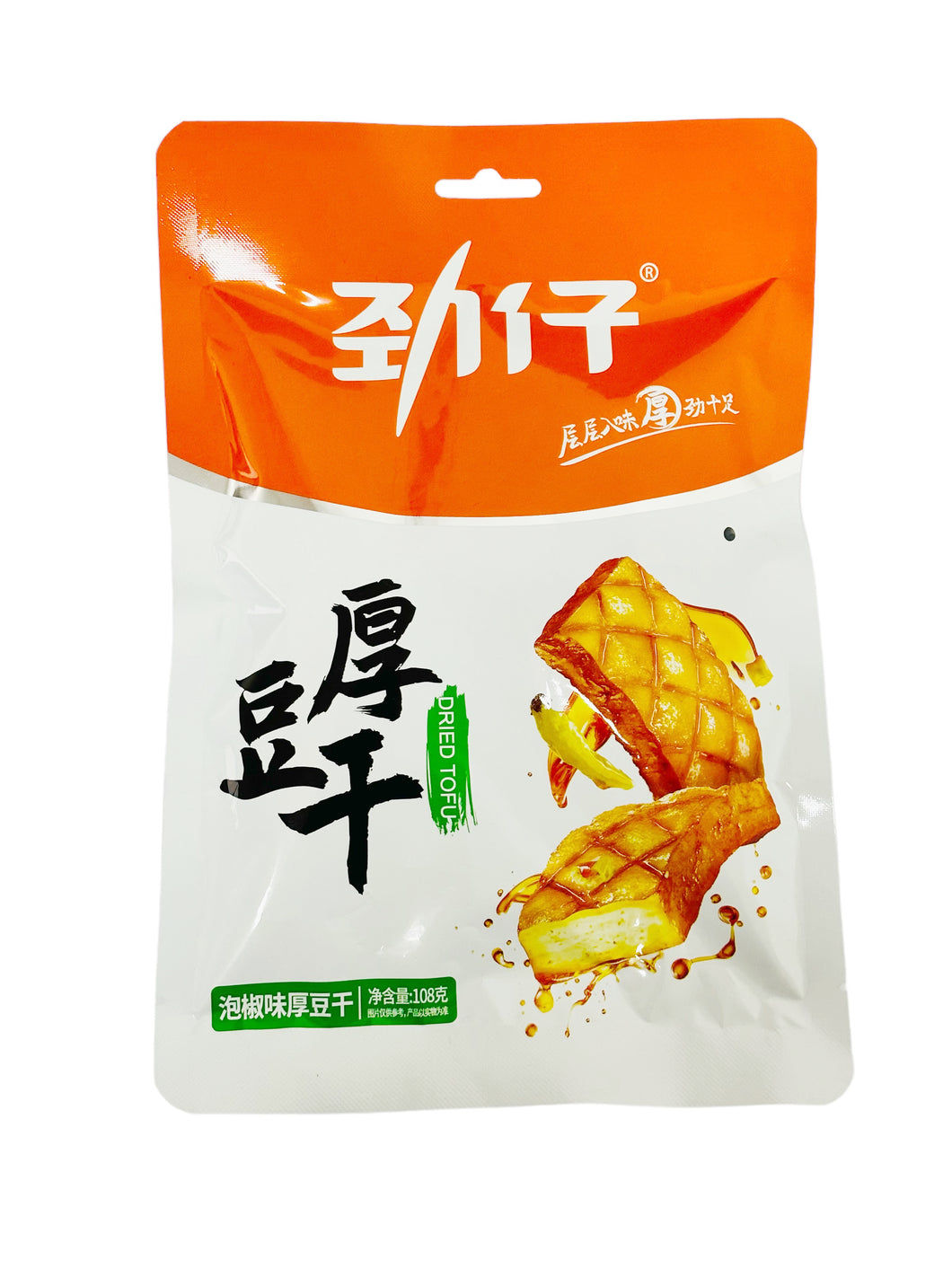 JZ Pickled Pepper Dried Tofu 108g劲仔泡椒豆干