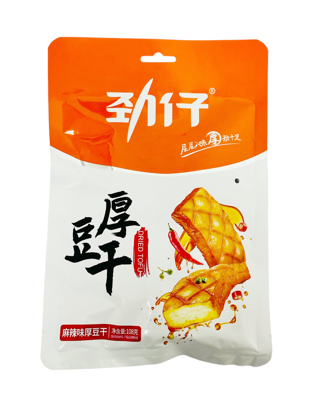 JZ Spicy Dried Tofu 108g劲仔麻辣豆干