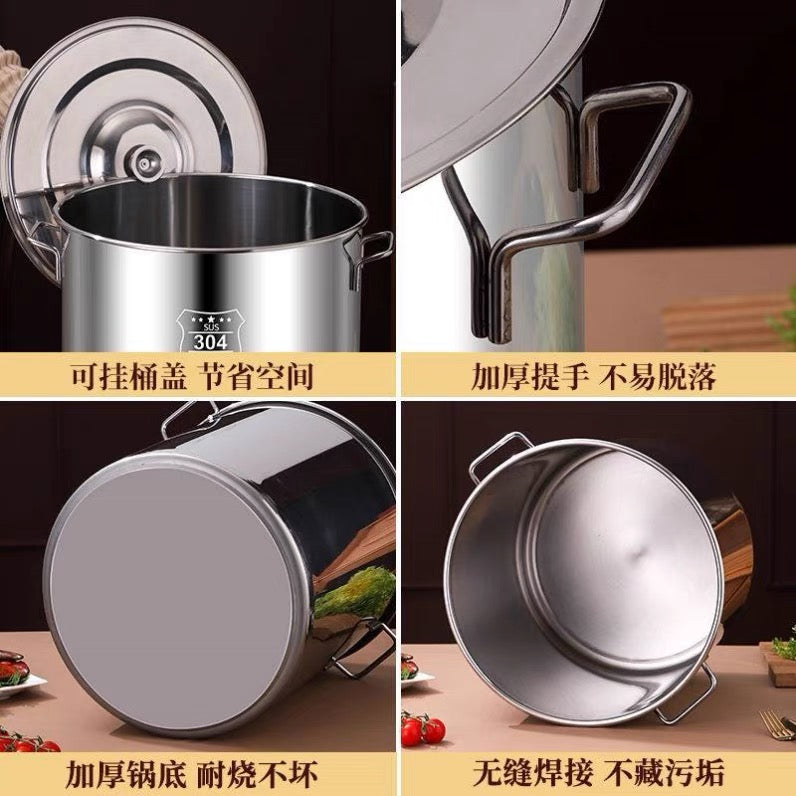 Stainless Steel Soup Bucket 35*35 1.0厚汤桶