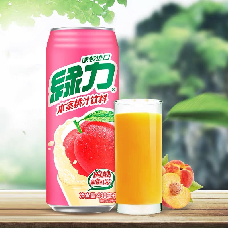 Green Power Peach Juice 490ml 绿力水蜜桃汁