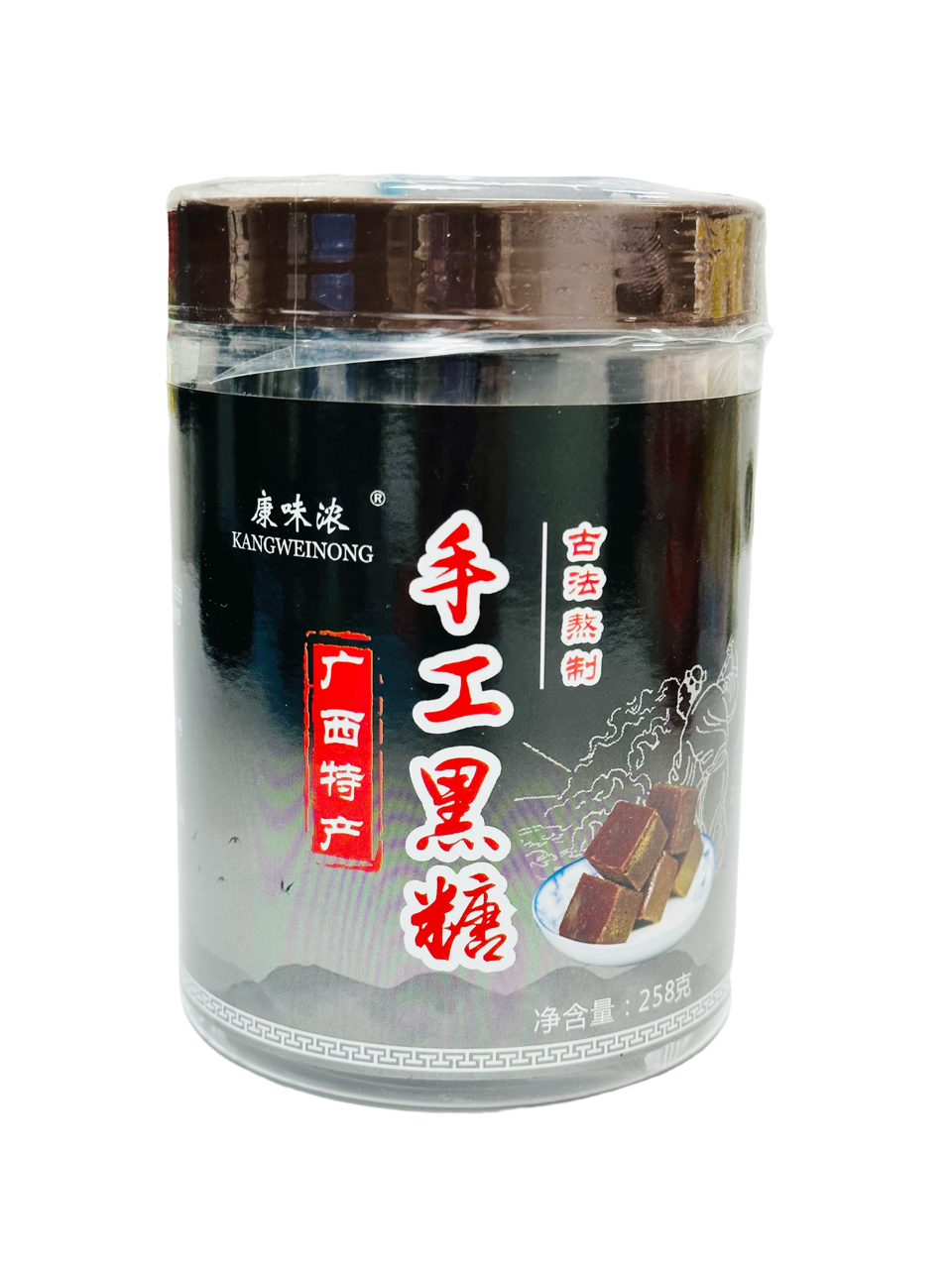 KW Black Sugar Ginger Tea 258g 康味手工红糖块茶原味