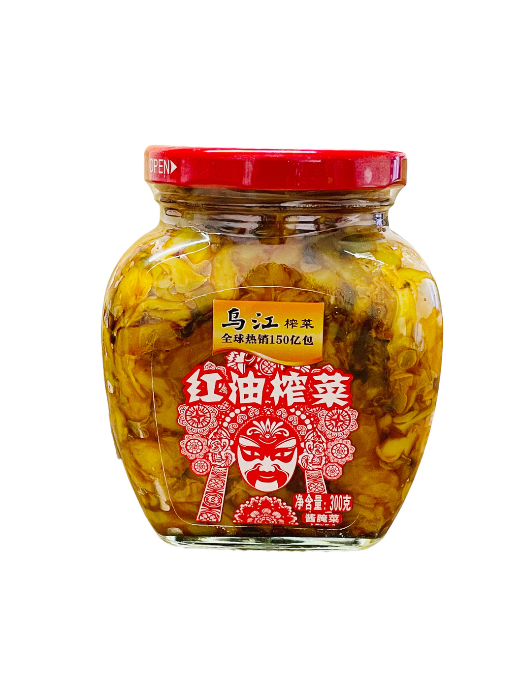 WJ Szechuan Pickle in Bottle 瓶乌江红油榨菜 300g