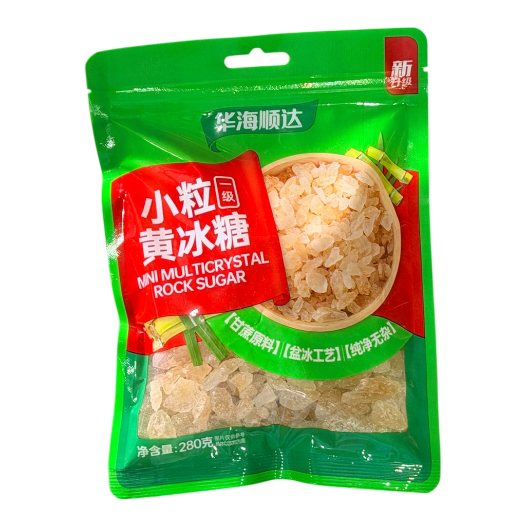 HHSD Mini Yellow Crystal Sugar 华海顺达小粒黄冰糖280g