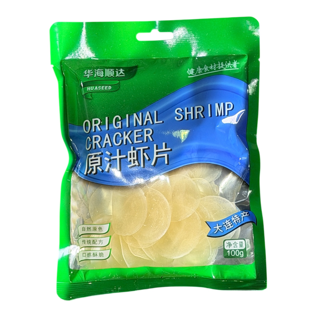 HHSD Shrimp Sllice 华海顺达原汁虾片100g
