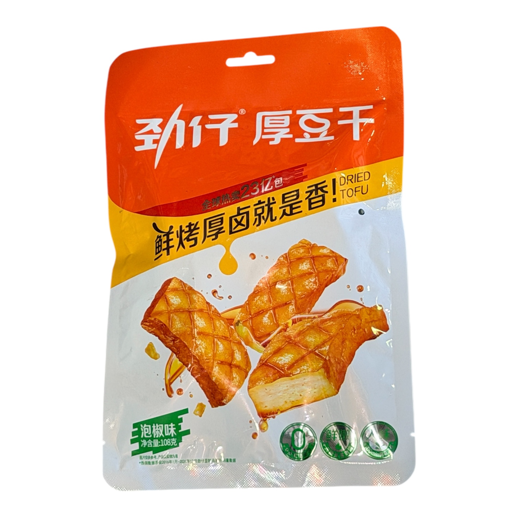[JINZAIDGPJ] JZ Pickled Pepper Dried Tofu 108g劲仔泡椒豆干