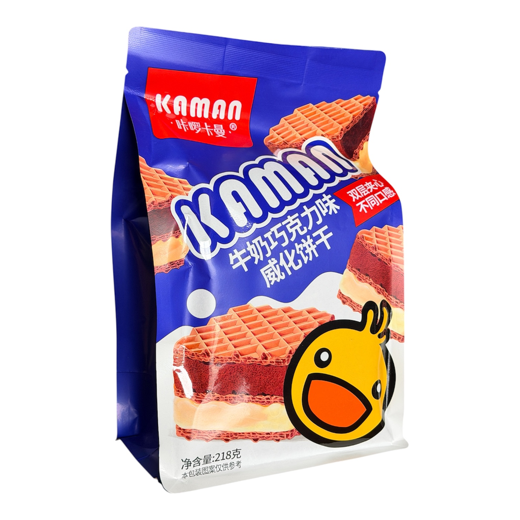[ZSG18] KLKM Chocolate Wafer Biscuits 218g 咔啰卡曼牛奶巧克力味厚切威化饼干
