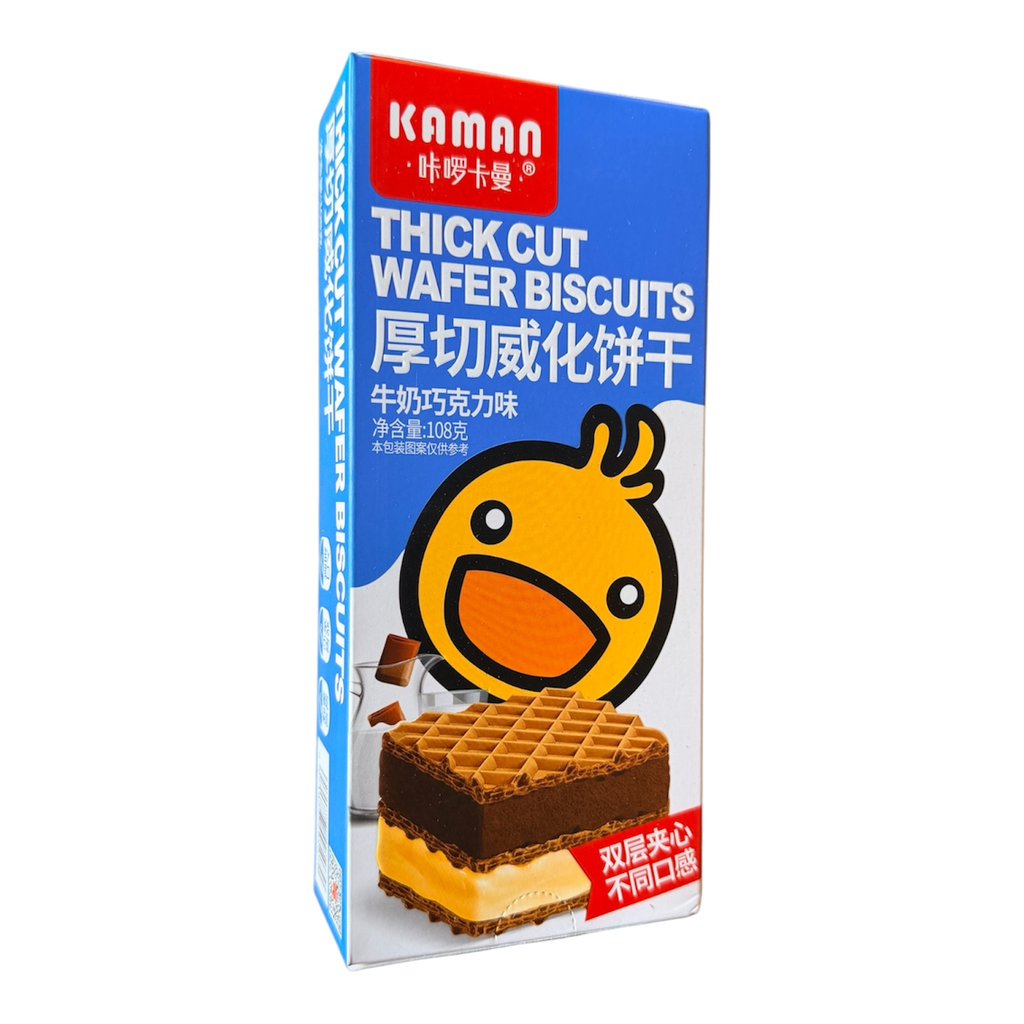 [ZSG19] KLKM Milk Wafer Biscuits 108g 咔啰卡曼厚切威化饼干-牛奶巧克力味
