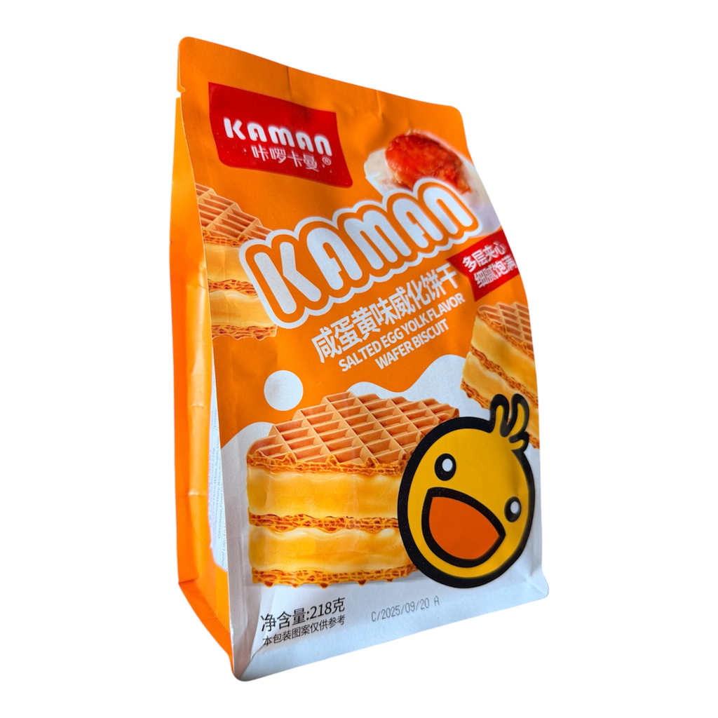 [ZSG15] KLKM Salty Wafer Biscuits 218g 咔啰卡曼咸蛋黄味威化饼干