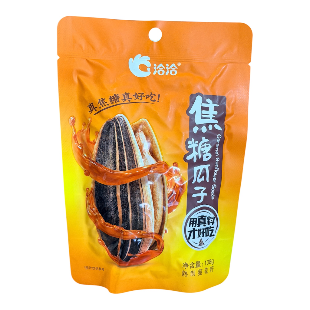 [QIAQIAJT] QQ B/Sugar Sunflower Seeds 108g 洽洽焦糖瓜子
