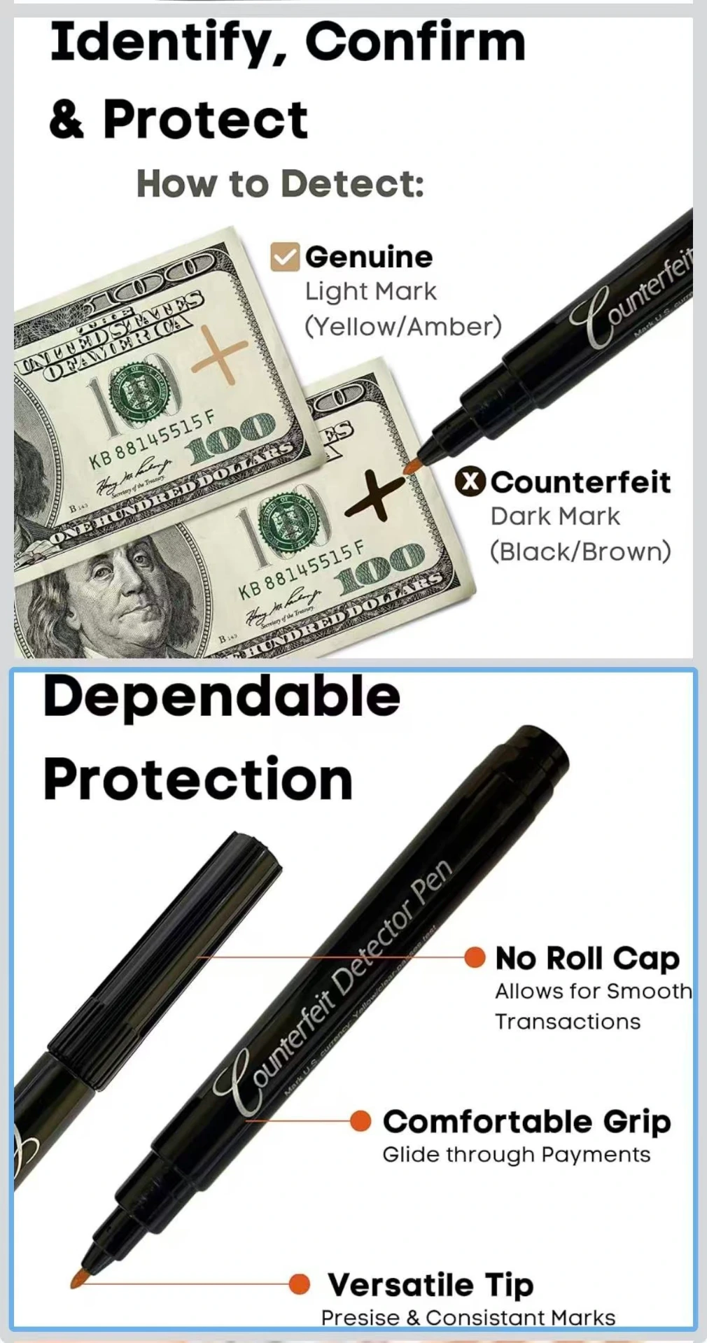 Counterfeit Detector  Pens 验钞笔